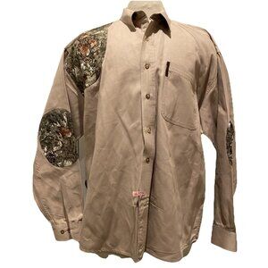 Men's Magellan Shirt Camo Long Sleeve/camo elbow patches & Yoke Size XXL